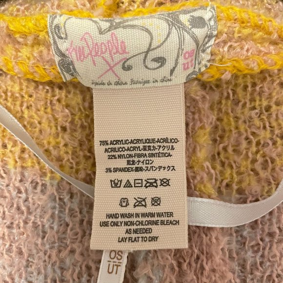 Free People for Urban Outfitters Poncho Blanket Sweater OS - Picture 5 of 6